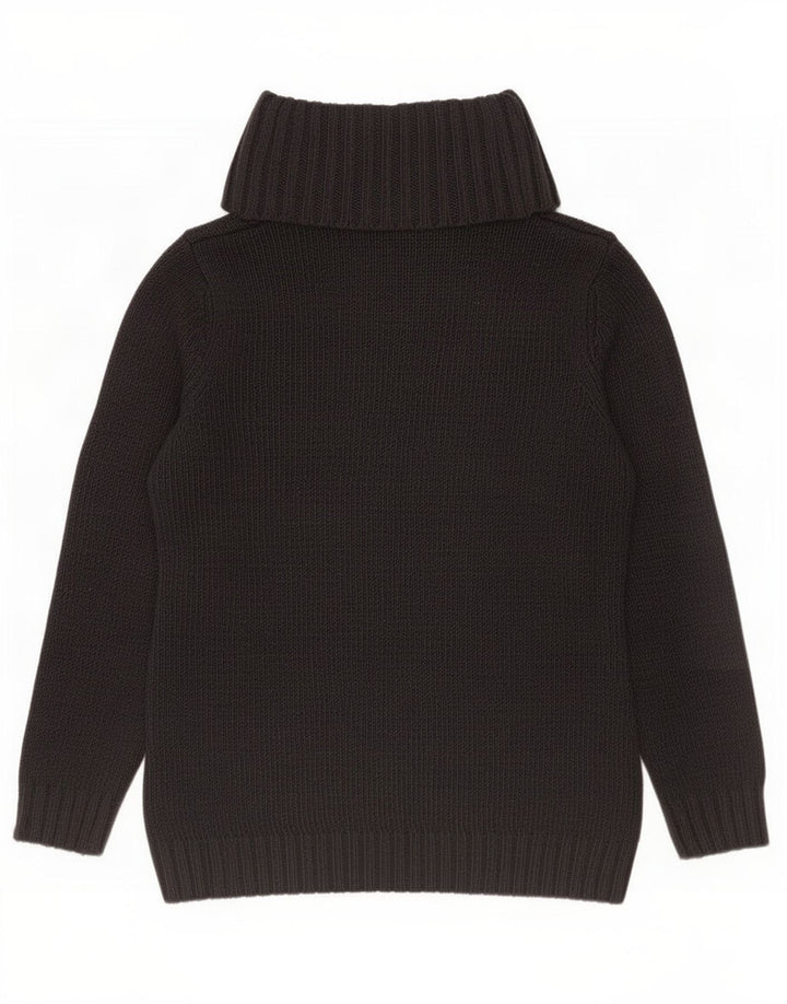 Maglione maglione a collo alto da donna Canda UK 14 acrilico nero medio