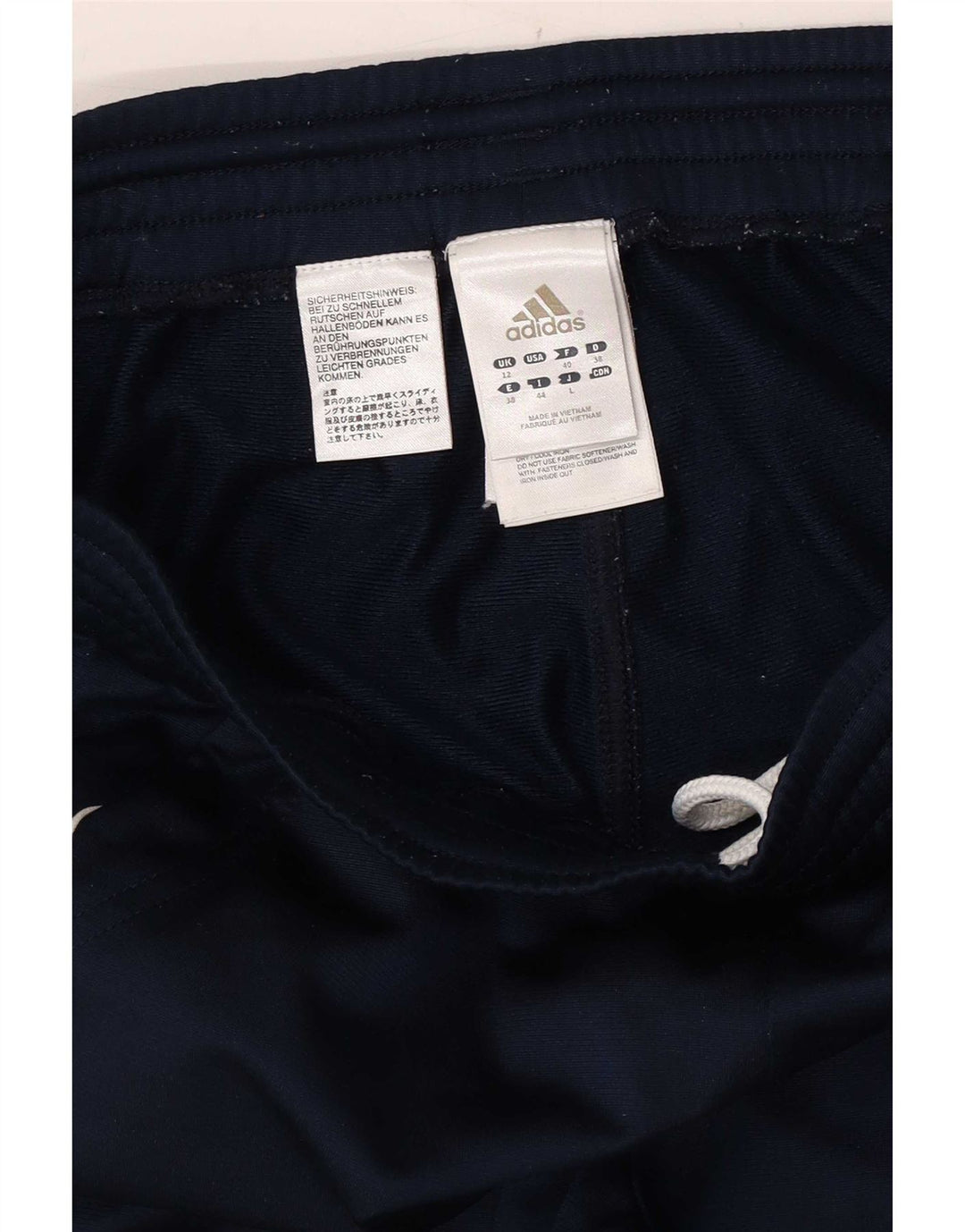 Pantaloni da tuta da donna Adidas Joggers UK 12 Medium Navy Blu Poliestere