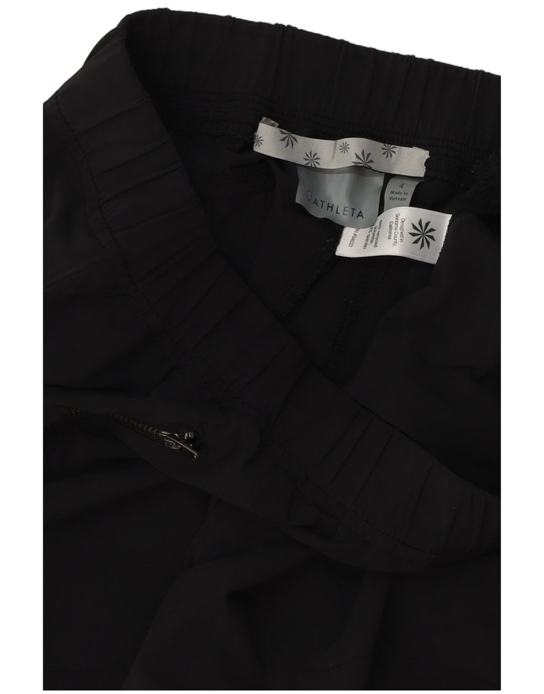 Pantaloni casual slim da donna ATHLETA US 4 Small W28 L28 poliestere nero