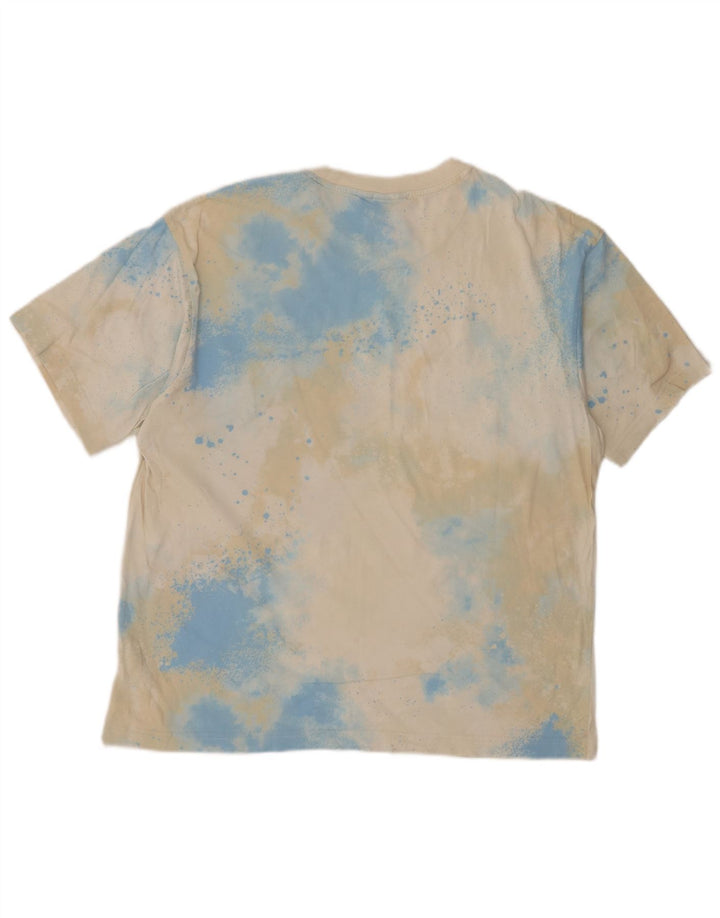 T-shirt da uomo Adidas Top media in cotone tie-dye multicolore