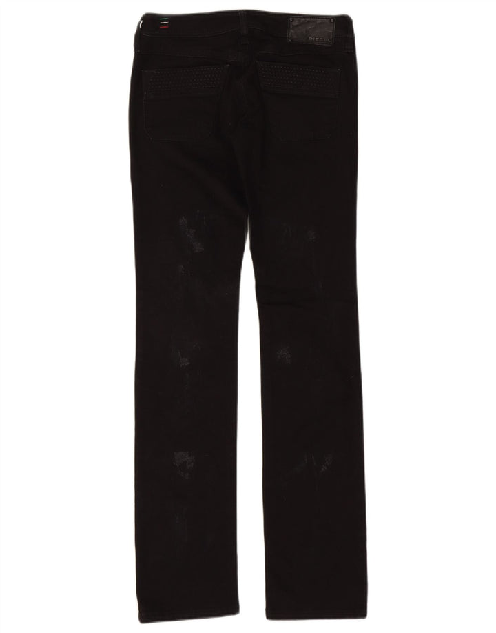 Jeans slim effetto consumato Lowky da donna Diesel W25 L32 cotone nero