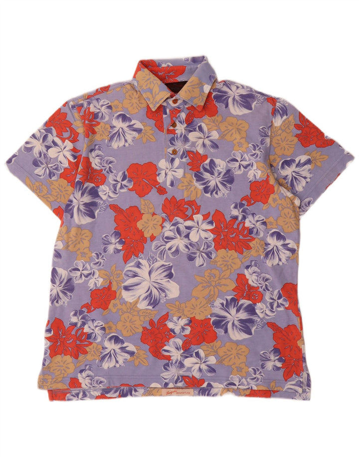 Polo da uomo Etro viola medio floreale