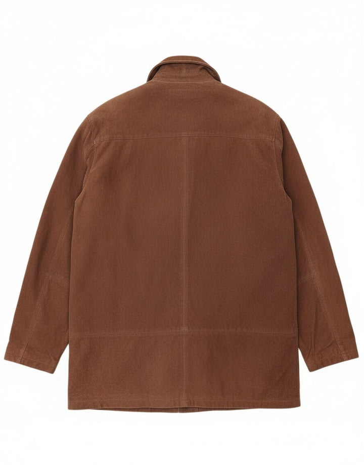 Giacca in pelle scamosciata da uomo Torelli UK 42 XL in pelle marrone