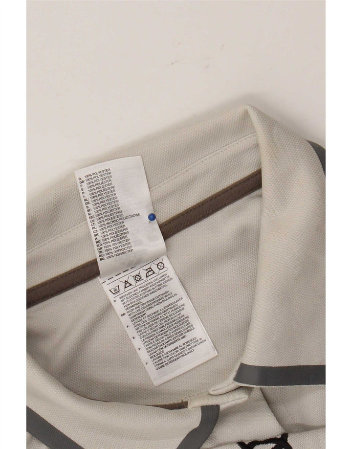 Polo grafica da donna Adidas UK 14 poliestere grigio medio