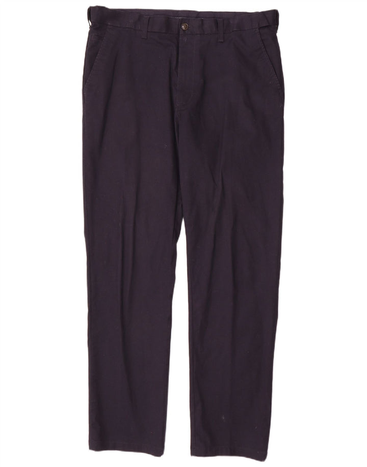 Pantaloni chino regolari Marks & Spencer da uomo blu Harbour W38 L33 blu navy