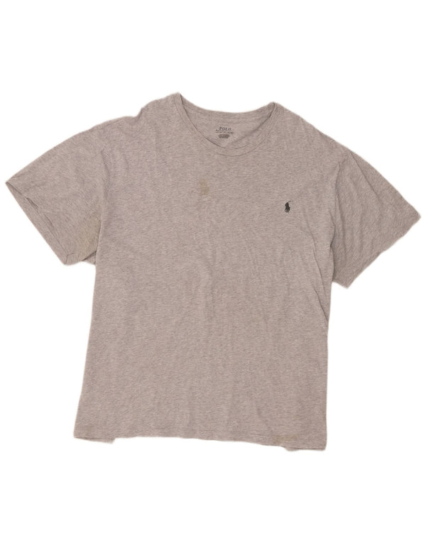 T-shirt da uomo Polo Ralph Lauren Top 2XL in cotone grigio