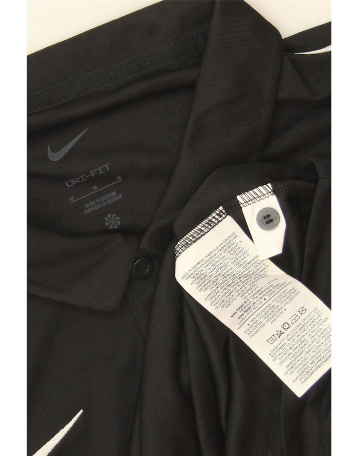 Polo Nike da uomo Dri Fit in poliestere nero medio