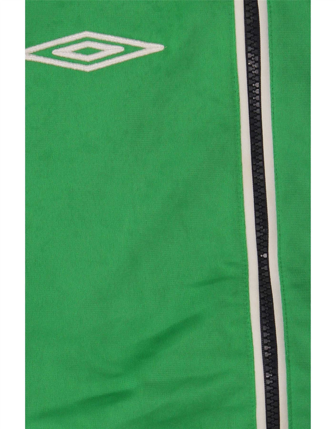 Giacca da ginnastica grafica da uomo Umbro in poliestere color block verde medio