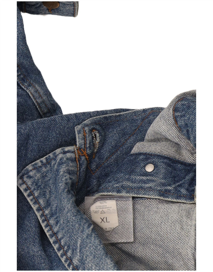 Giacca di jeans vintage da uomo UK 42 XL in cotone blu