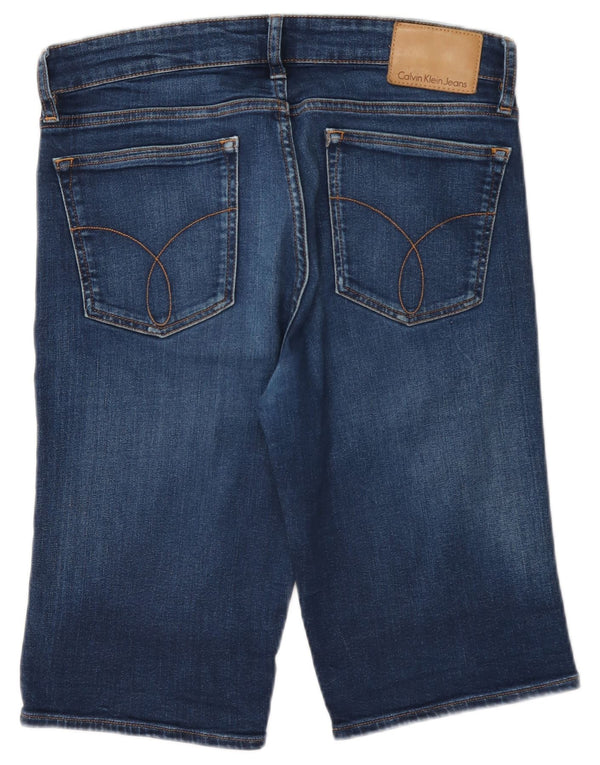 Pantaloncini di jeans da uomo Calvin Klein W31 cotone blu medio