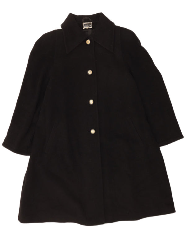Cappotto da donna Luisa Spagnoli UK 14 medio nero in lana vergine