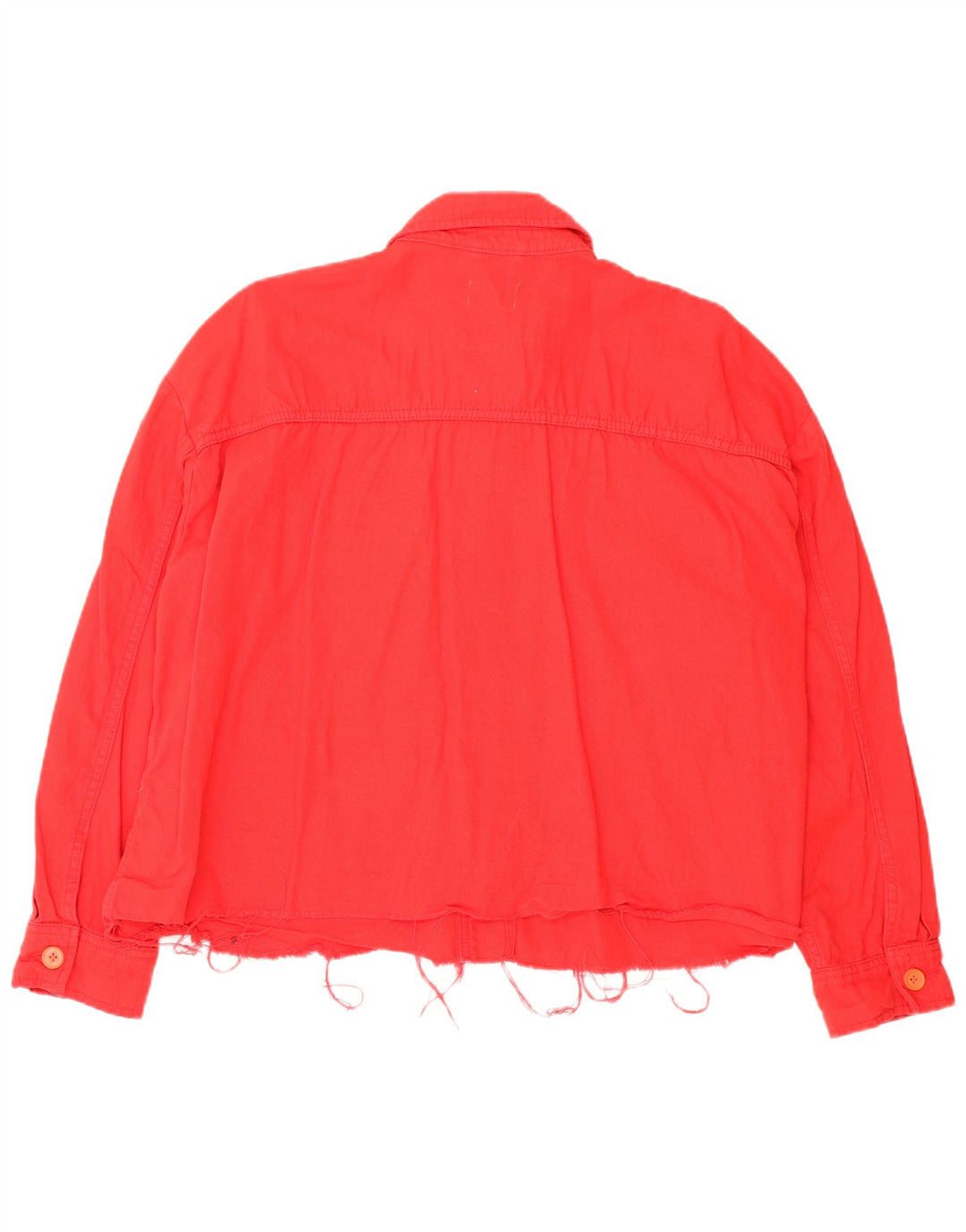 Topshop Giacca bomber oversize da donna Petite Crop UK 16 Large Red Cotton