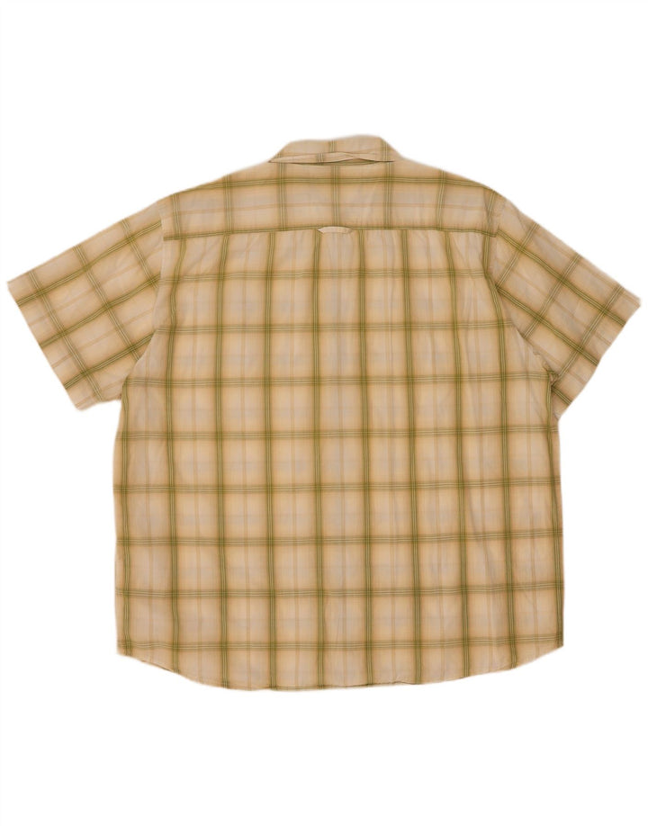 Camicia a maniche corte da uomo Wrangler XL verde a quadri