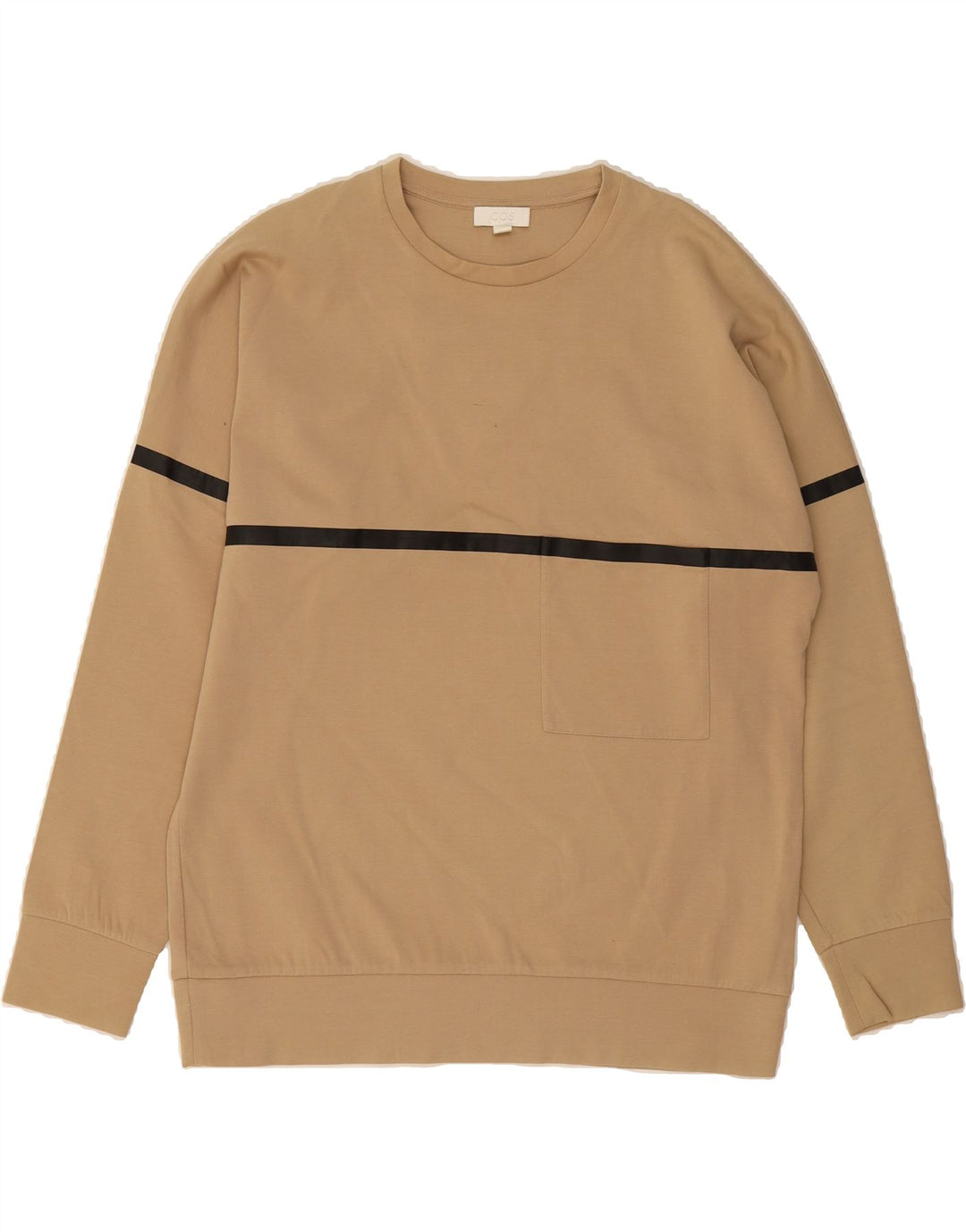 COS Mens Sweatshirt Jumper Small Beige Cotton Vintage Cos and Second-Hand Cos from Messina Hembry 