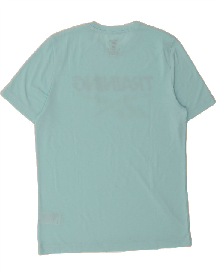 REEBOK Mens T-Shirt Top Medium Blue Cotton Vintage Reebok and Second-Hand Reebok from Messina Hembry 