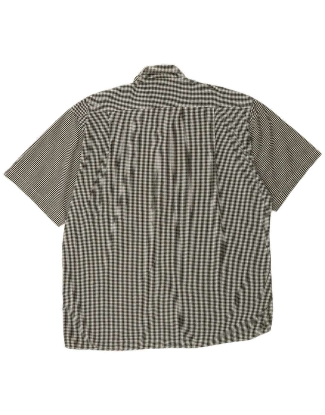 Camicia a maniche corte da uomo Pierre Cardin taglia 42 grande percalle verde