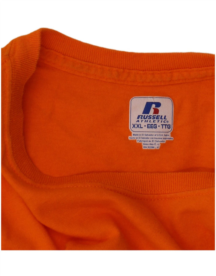 Maglietta da uomo Russell Athletic Top 2XL Arancione