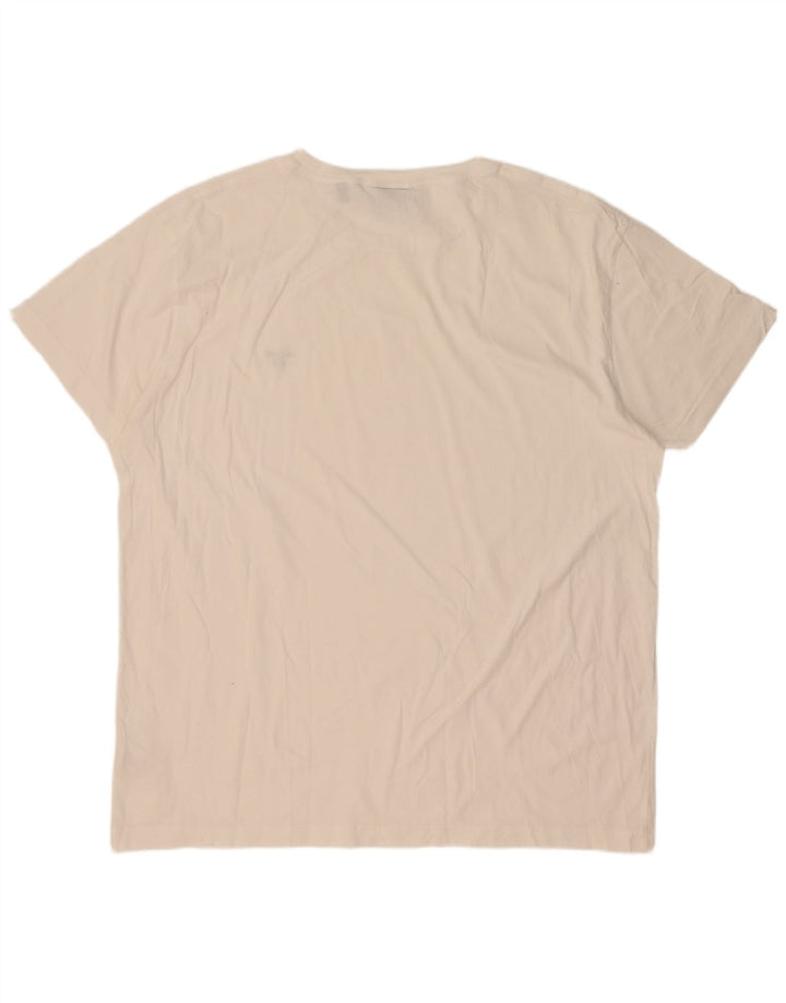 Gant T-shirt da uomo vestibilità regolare Top 3XL cotone bianco