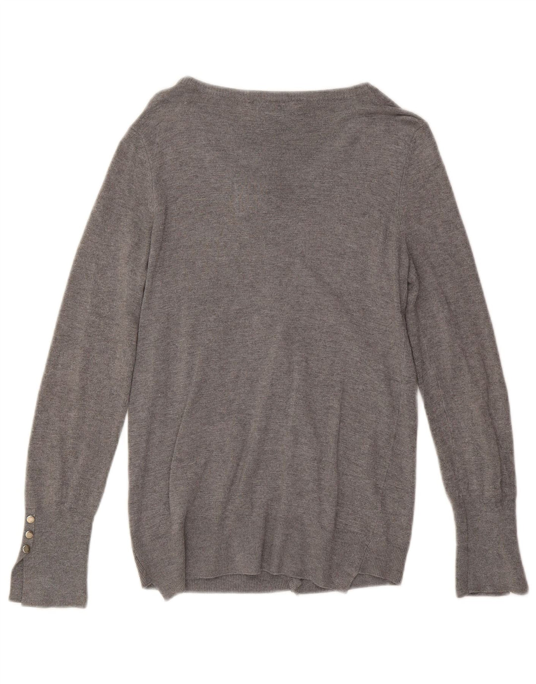 Maglione cardigan da donna Zara UK 14 grande grigio