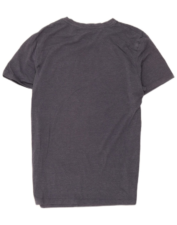 T-shirt grafica da uomo Jack & Jones Top grande in cotone blu navy