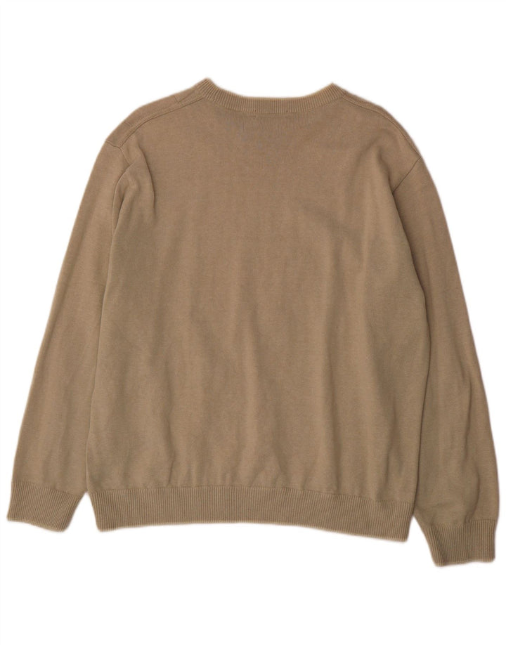 Maglione maglione girocollo da uomo Marks & Spencer grande beige