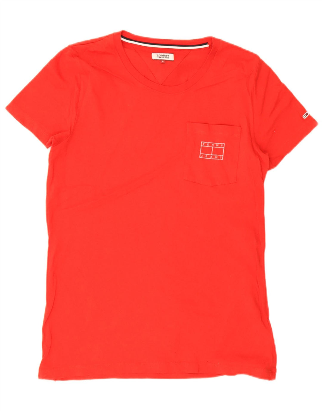 T-shirt da uomo Tommy Hilfiger Top grande in cotone rosso