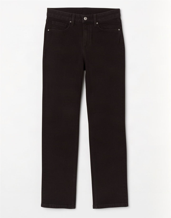 Jeans dritti Marks & Spencer da donna Sienna UK 12 medio W28 L28 neri