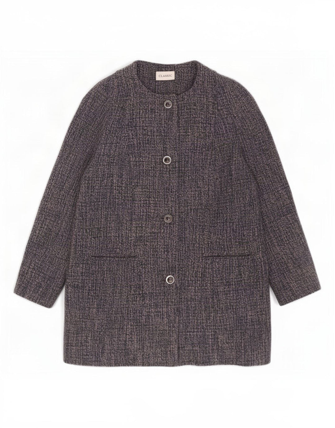 Soprabito classico da donna Marks & Spencer UK 18 XL poliestere screziato blu