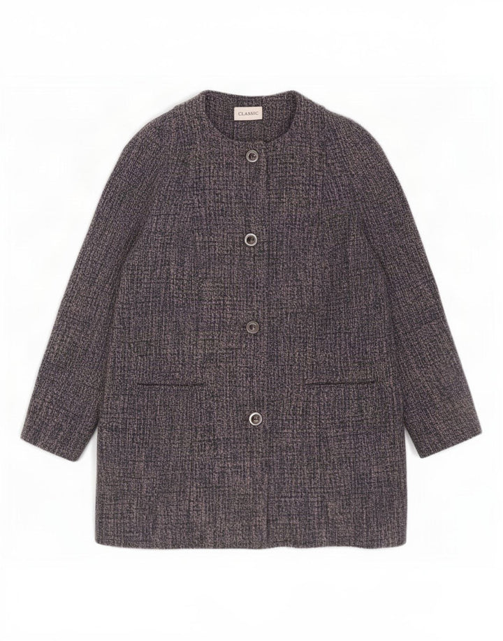Soprabito classico da donna Marks & Spencer UK 18 XL poliestere screziato blu