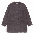 Soprabito classico da donna Marks & Spencer UK 18 XL poliestere screziato blu