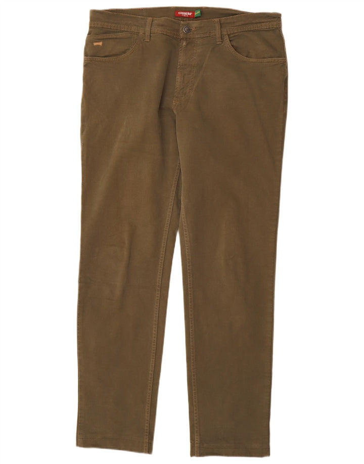 CARRERA Pantaloni casual slim da uomo 700 W33 L31 cotone kaki