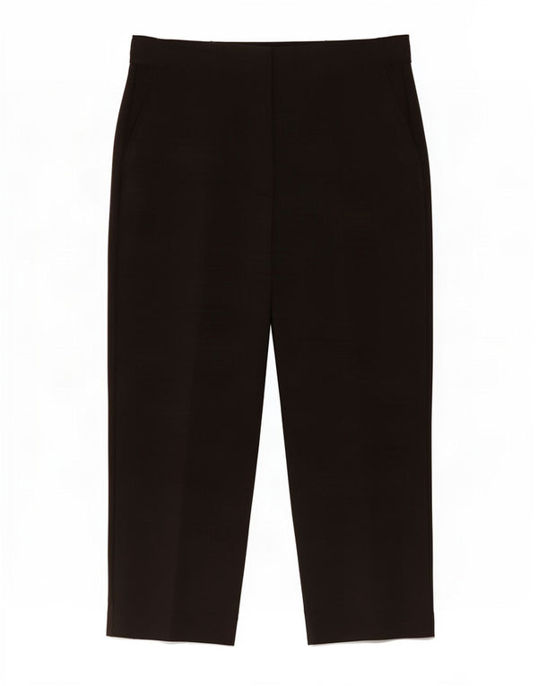 Marks & Spencer Womens Tapered Casual Trousers UK 10 Small W30 L30 Black