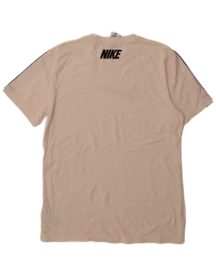 T-shirt grafica da uomo Nike Top in cotone bianco medio