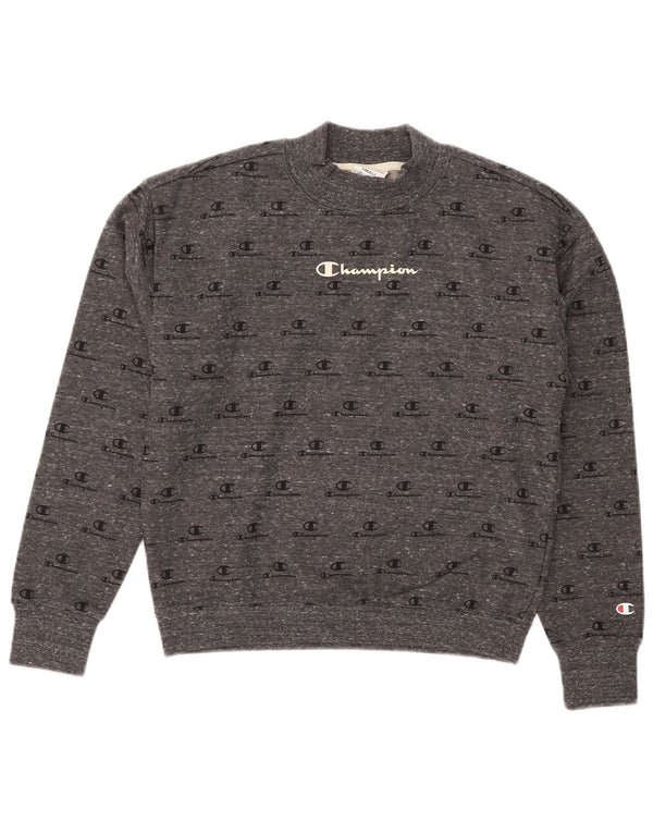Felpa corta da donna con grafica Champion Champion UK 10 Small Grey Flecked