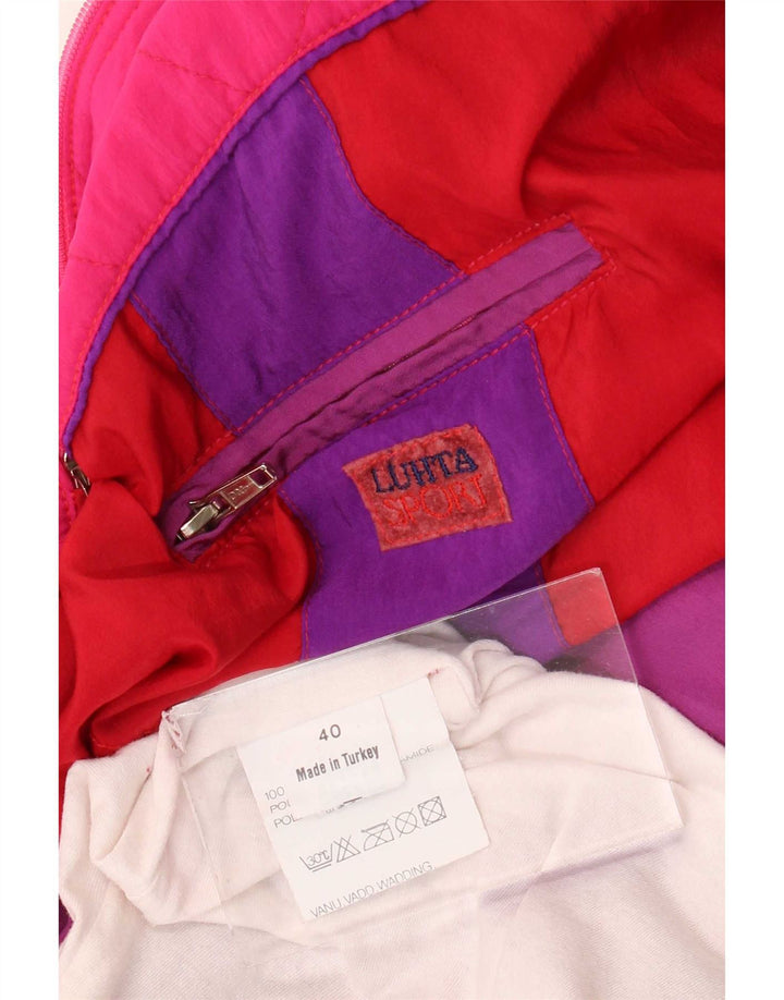 Giacca da sci pullover da donna Luhta EU 40 Borgogna medio color block