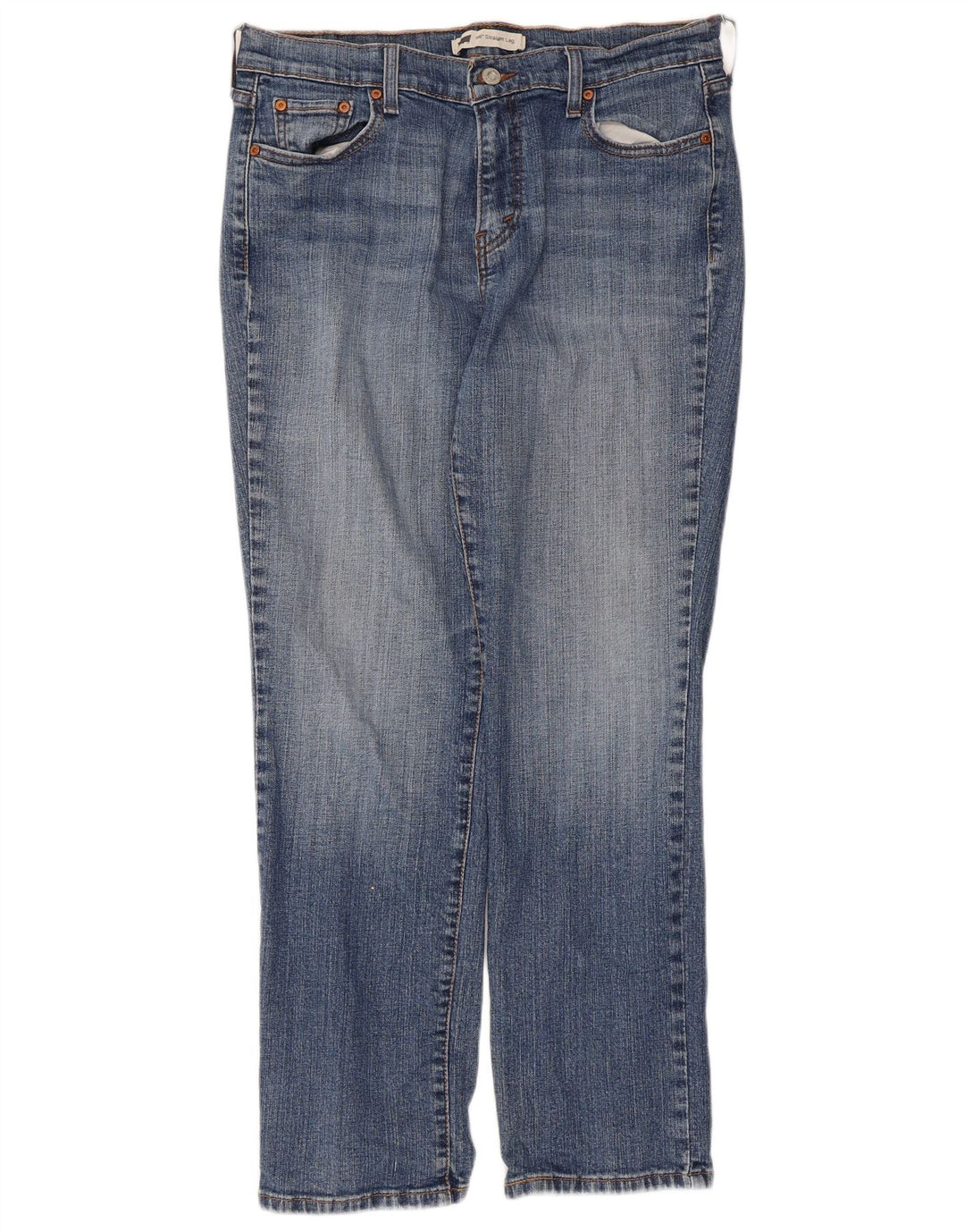 Levi's Uomo 505 Jeans dritti US 12 Large W32 L29 Cotone blu