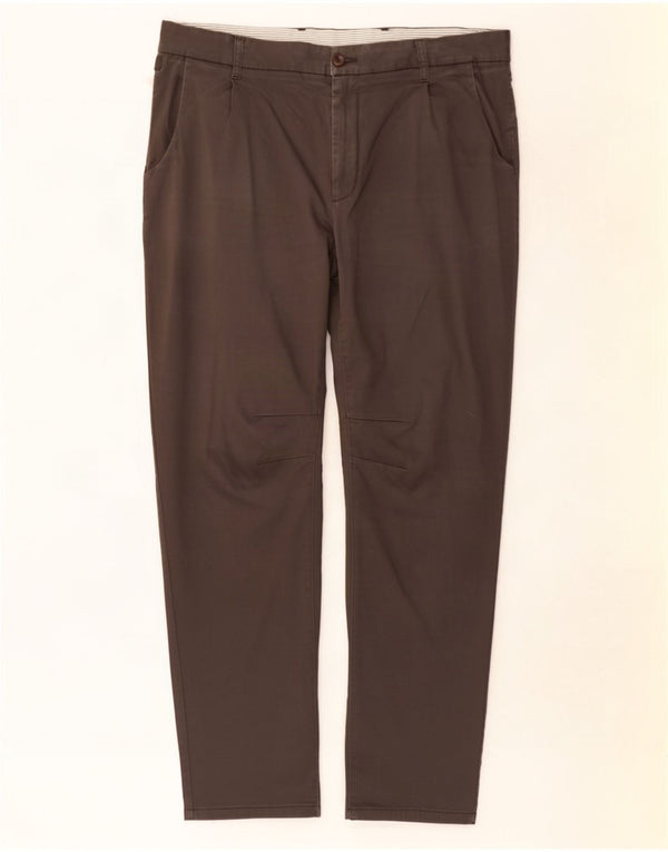 Pantaloni chino slim da uomo Zara EU 46 XL W36 L30 cotone grigio