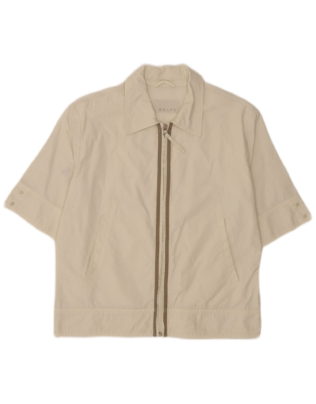 Camicia a maniche corte Belfe & da donna UK 10 piccola bianca