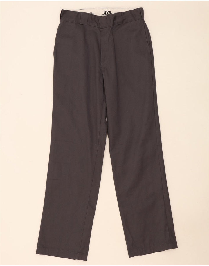 Dickies Pantaloni chino dritti da uomo con vestibilità originale W30 L32 poliestere grigio