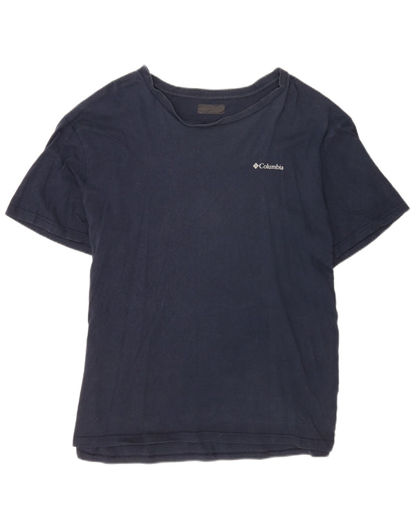 T-shirt grafica da uomo Columbia Top grande blu navy