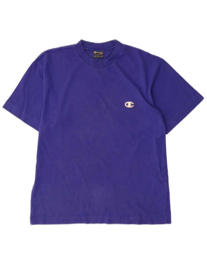 T-shirt da uomo Champion Top piccola in cotone blu