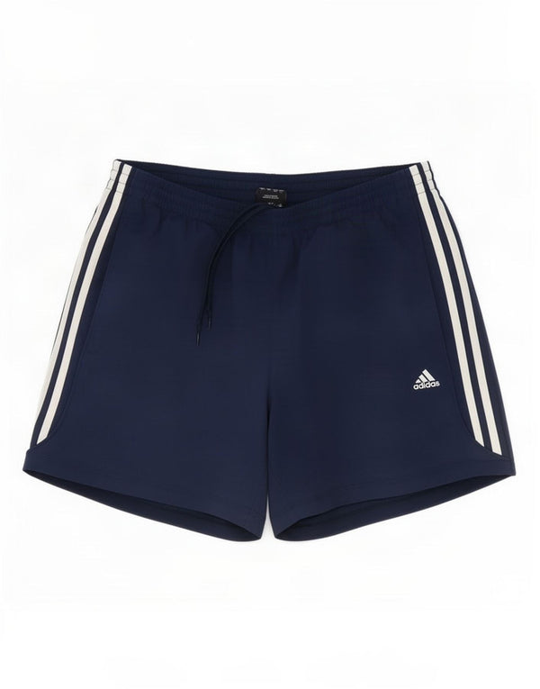 Pantaloncini sportivi Adidas Climalite da uomo di grandi dimensioni in poliestere blu navy
