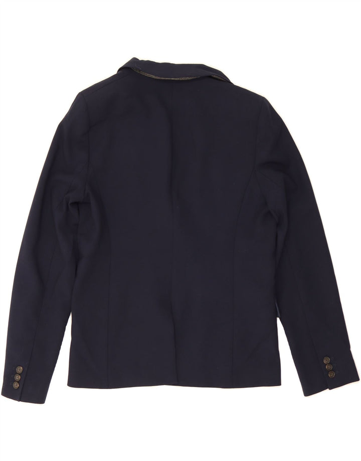 J. CREW Womens Double Breasted Blazer Jacket US 8 Medium Navy Blue Vintage J. Crew and Second-Hand J. Crew from Messina Hembry 