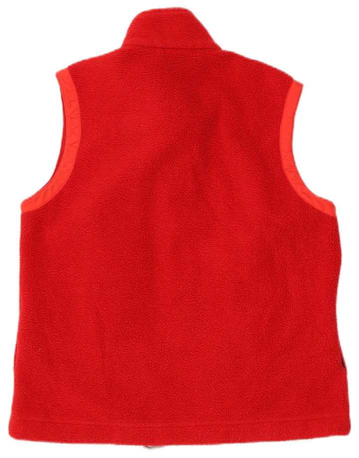Gilet in pile da donna Murphy & Nye UK 14 poliestere rosso medio