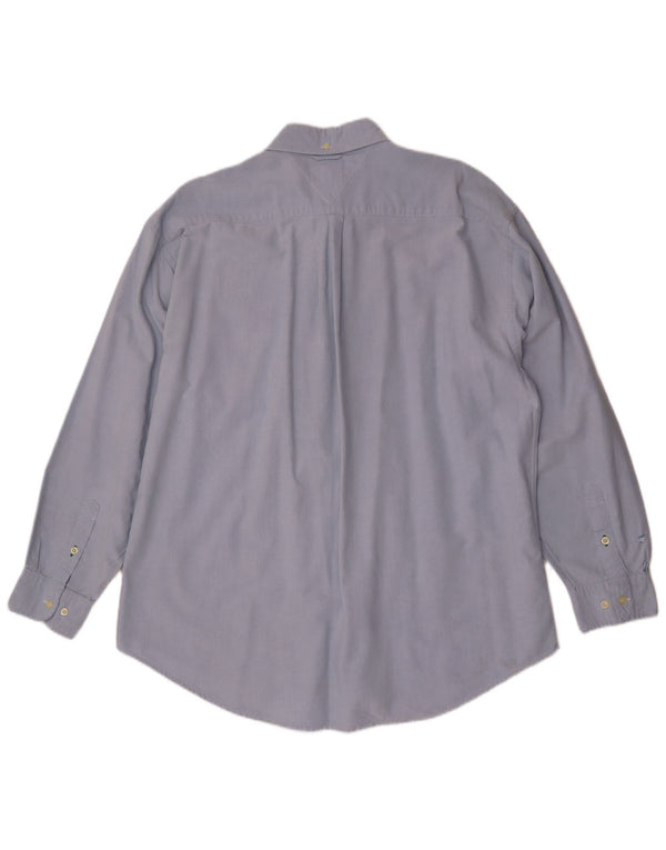Camicia da uomo Tommy Hilfiger XL in cotone blu