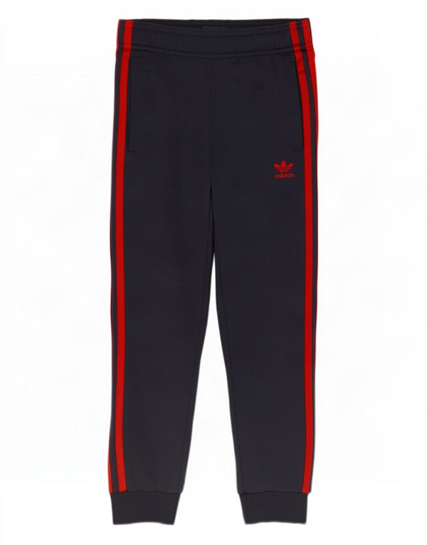 Pantaloni da tuta da ragazzo Adidas Joggers 7-8 anni in poliestere blu navy