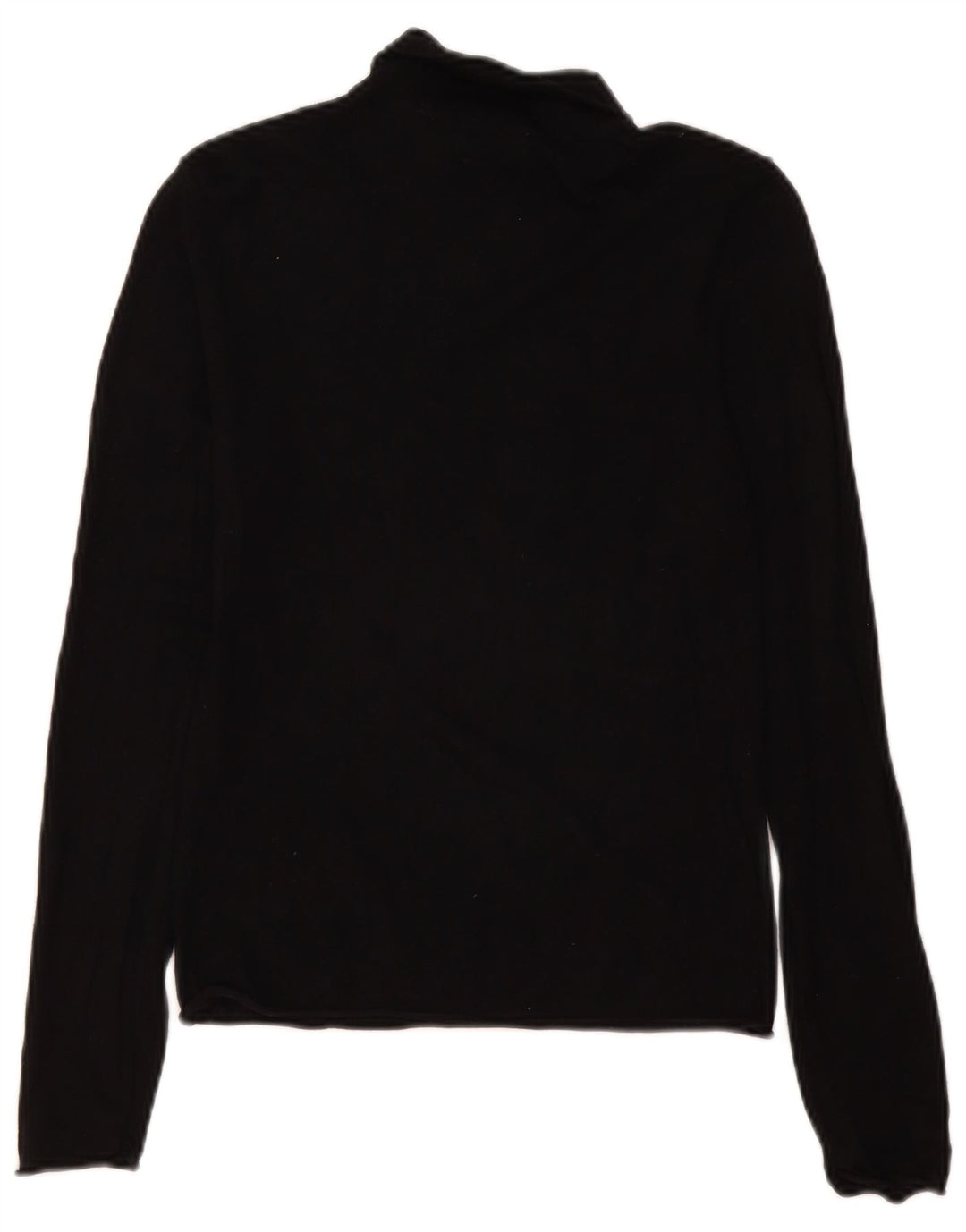 Maglione maglione a collo alto da donna Zara UK 12 viscosa nera media