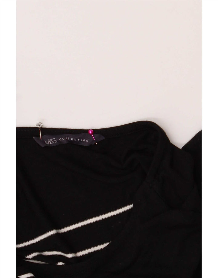 Abito tubino da donna Marks & Spencer UK 14 medio nero a righe