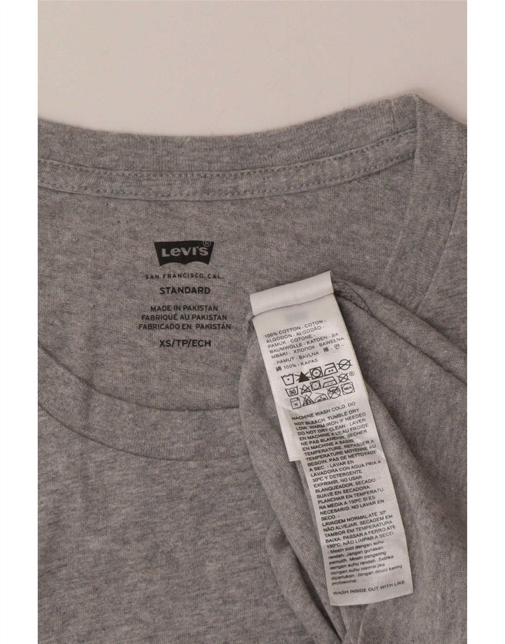 T-shirt grafica standard da uomo Levi's Top XS in cotone grigio