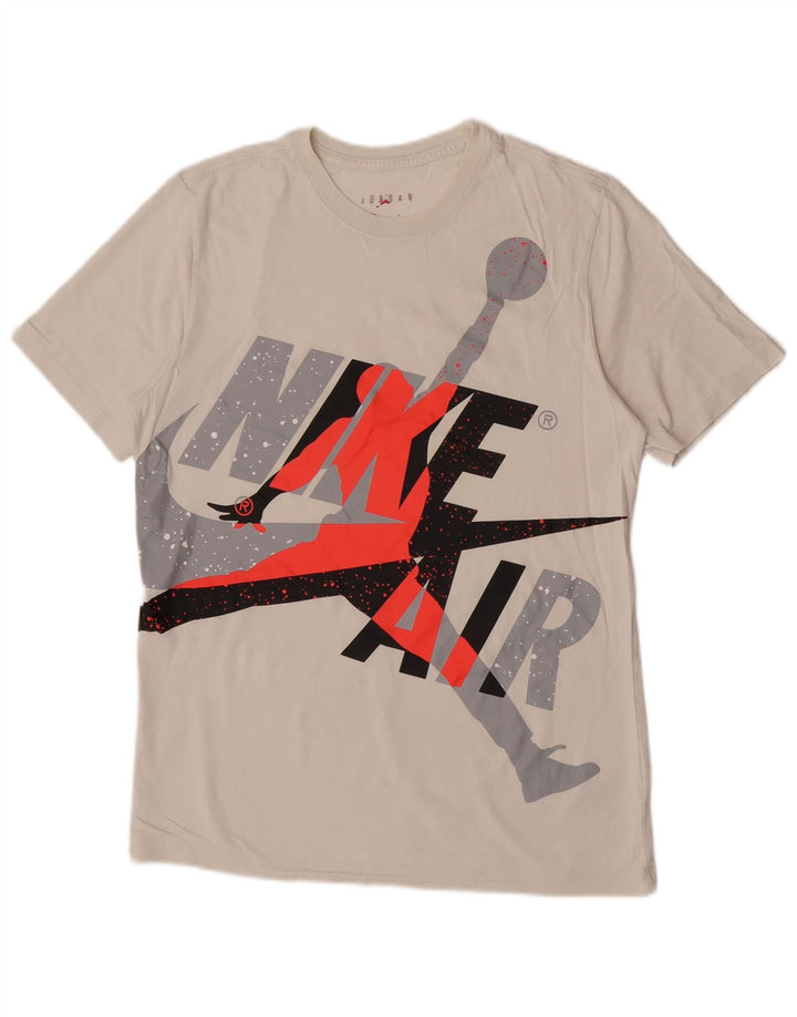 T-shirt grafica da uomo Jordan Top in cotone bianco medio